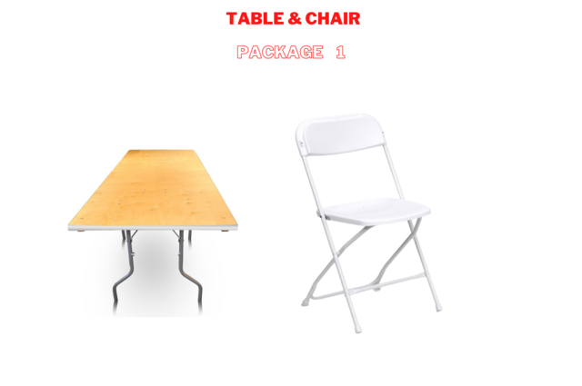 Big Table and Chair Package (4 tables and 32 chairs)