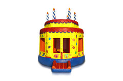 Birthday cake bounce house