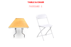Big Table and Chair Package