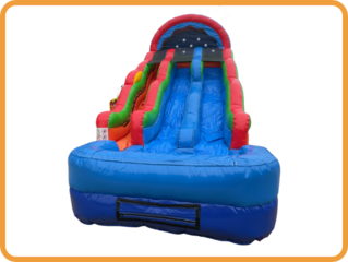Rip N Dip Double Lane Water Slide