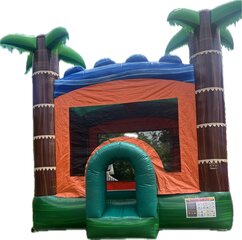 Tiki  splash bounce house