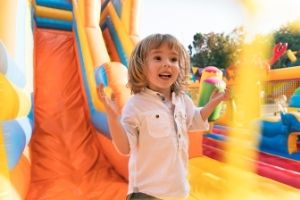 bounce house with slide rentals