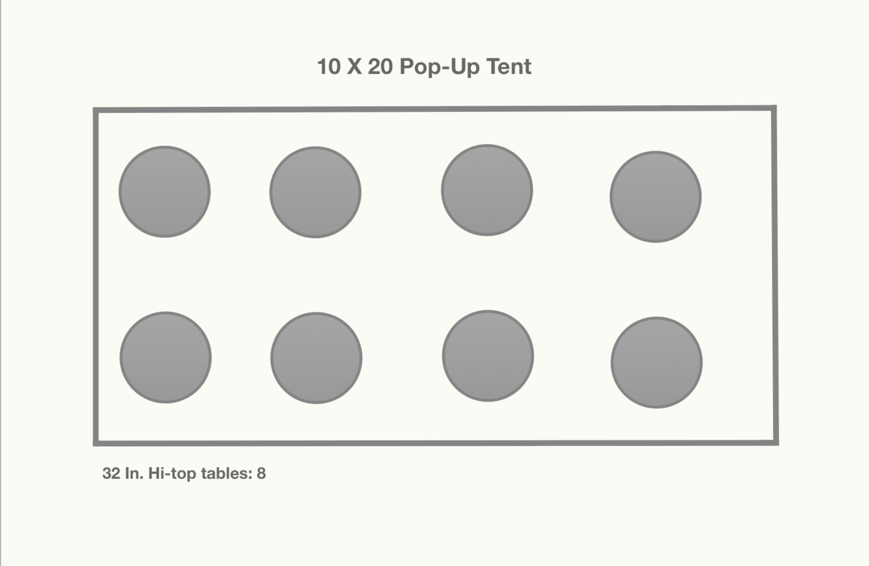 round cocktail table layout