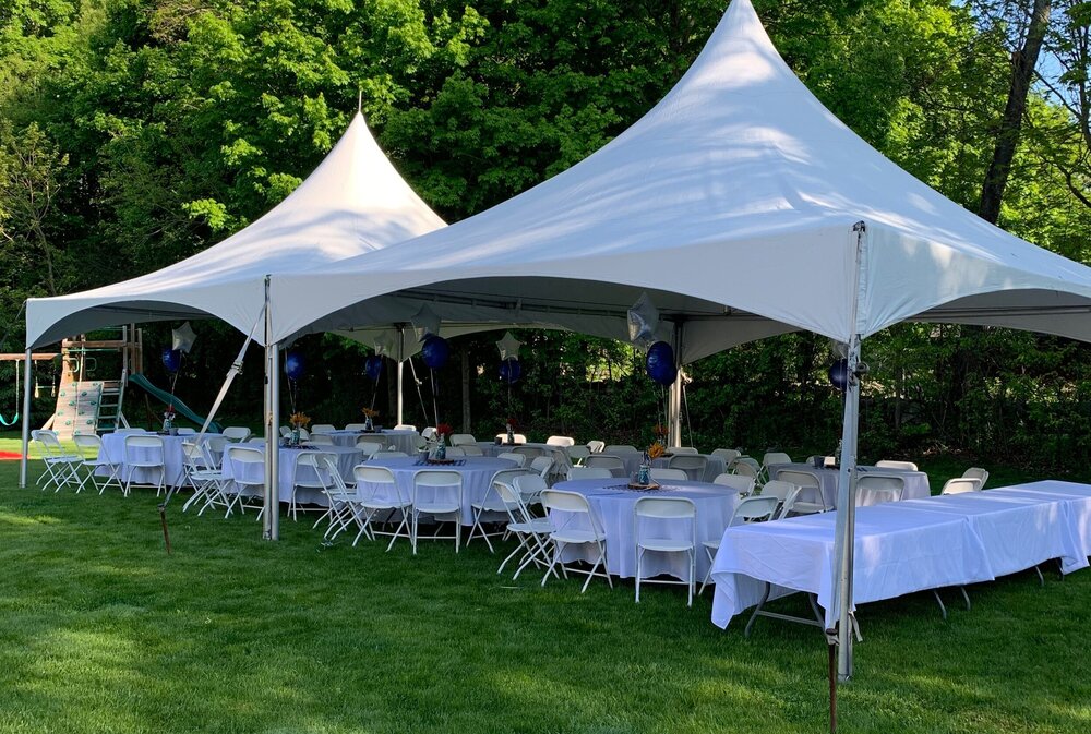 40x40 Frame Tent - Sunny Side Party Rentals