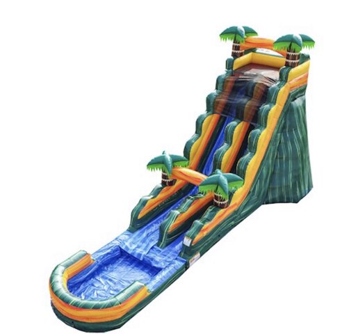 20ft Cali Palms Water Slide With Pool