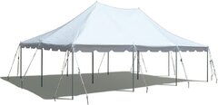 20x30 White Commercial Pole Tent