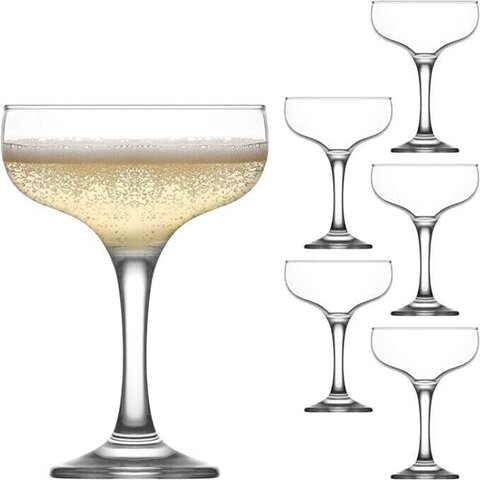  Half Moon champagneGlasses