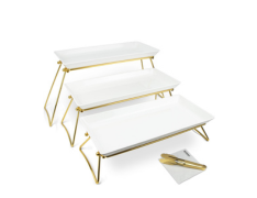 3 food display trays