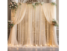 Sheer Backdrop with Stand