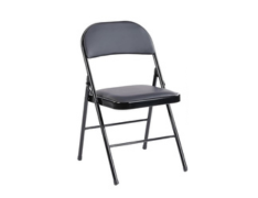 Metal Chair with Leather Padding