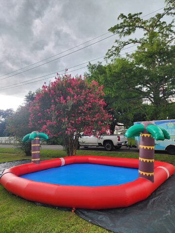 Tropical Pool Splash Inflatable