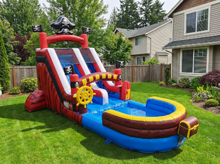 16FT Pirate Splash Water Slide