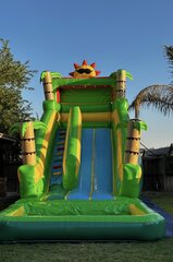 waterslide, 3 8ft tables, 25 chairs