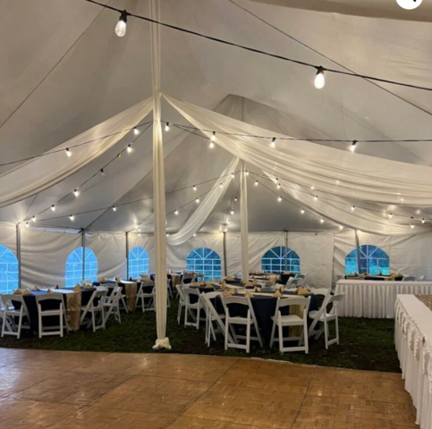 Center Pole Drapes 