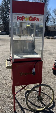 Popcorn Machine with Cart Stand 