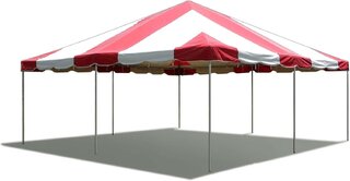 20x20 Red & White Frame Tent