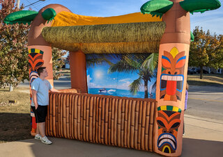 Inflatable Tiki Bar and Stools