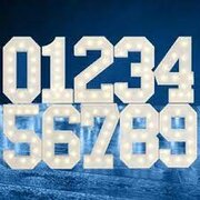 Lighted Marquee Numbers