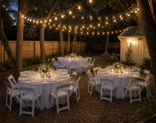24 Person No Tent Birthday Package - Round Tables
