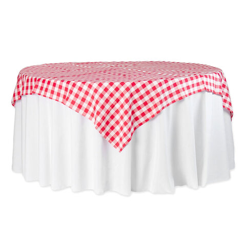 Red Gingham Overlay 