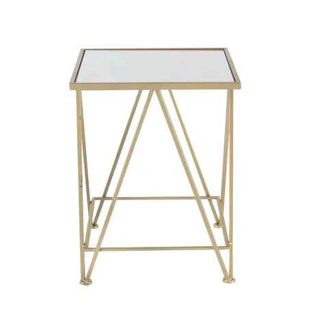 Gold End Table (square)
