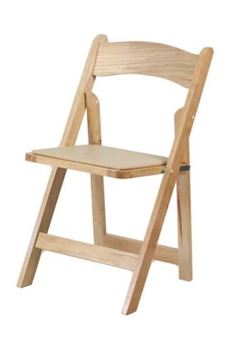 Natural Wood Resin Folding Chair