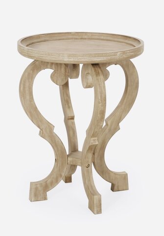 Natural Wood Side Table