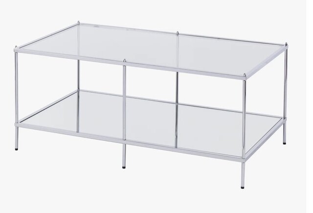Silver Rectangle Coffee Table