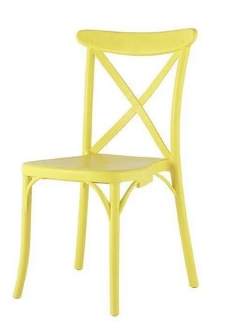 Yellow Crossback Chair (Resin)