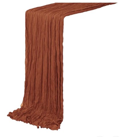 Rust Cheesecloth Runner 16ft x 25