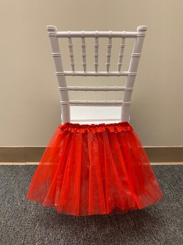 Red Tutu For Kids Chairs