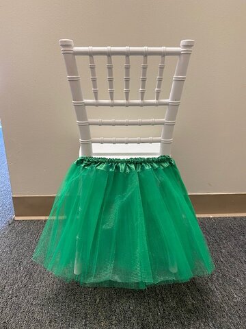 Green Tutu For Kids Chairs