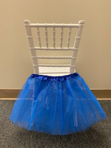 Blue Tutu For Kids Chairs