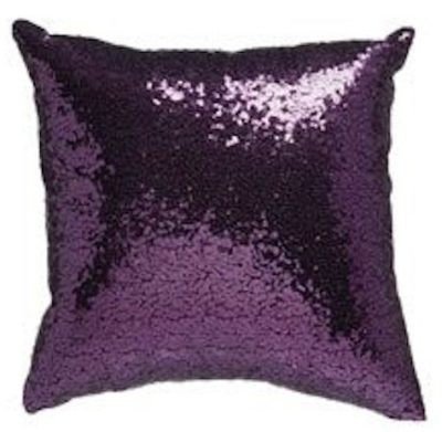 Purple Sequin Pillow