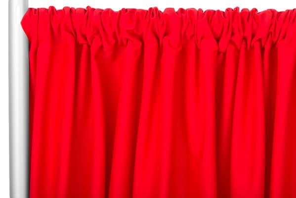 10ft. Red Poly Premier Drapes