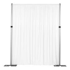 10ft White Spandex Pipe and Drape Section