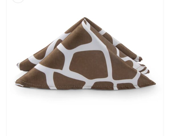 Giraffe Print Napkins 20 x 20