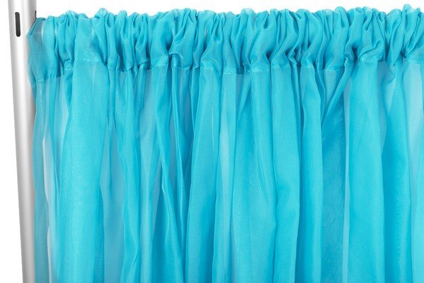 10ft. Aqua Blue Drape (Sheer)