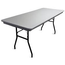 8ft. Rectangle Table (Gray Plastic)