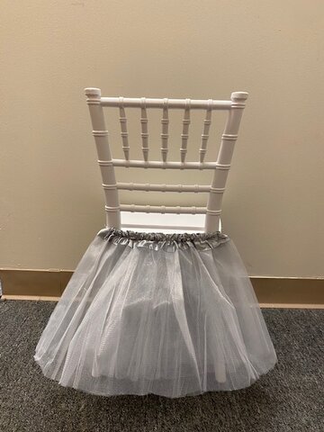Gray Tutu For Kids Chairs