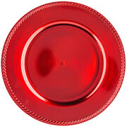 13” Red Acrylic Charger Plate