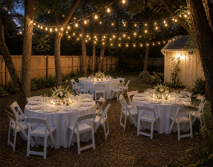 24 Person No Tent Birthday Package (Round Tables)