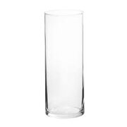 9 x 3.5" GLASS CYLINDER VASE