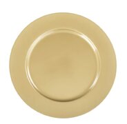 13” GOLD ACRYLIC CHARGER PLATE