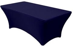 Navy 6ft. Rectangle Tablecloth (Spandex)