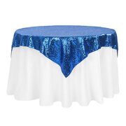Royal Blue Sequin Overlay
