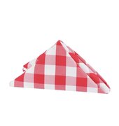 Red Gingham Napkin 20"X20"(Polyester) 