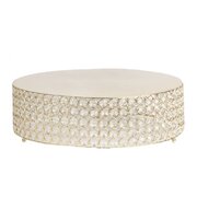 18" Crystal Gold Cake Stand (Round)