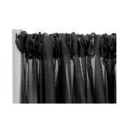 10ft. Black Sheer Drapes