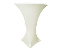 IVORY 30" ROUND SPANDEX TABLECLOTH
